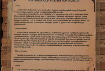 Portakaloğlu Mustafa Ağa Masjid